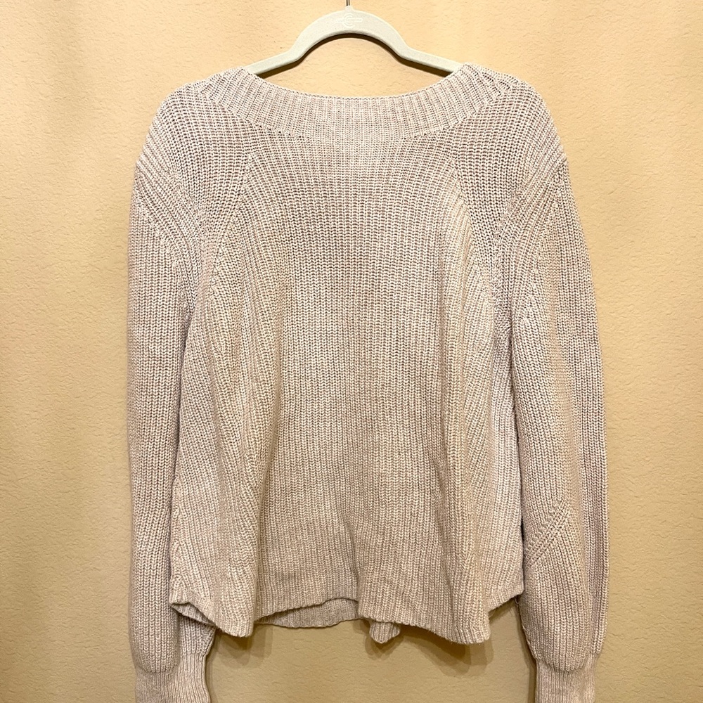 Gap oatmeal chunky sweater size XL like new